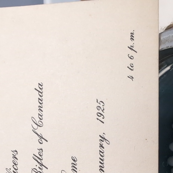 Antique Invitation Dufferin Rifles of Canada - Picture 2 of 5